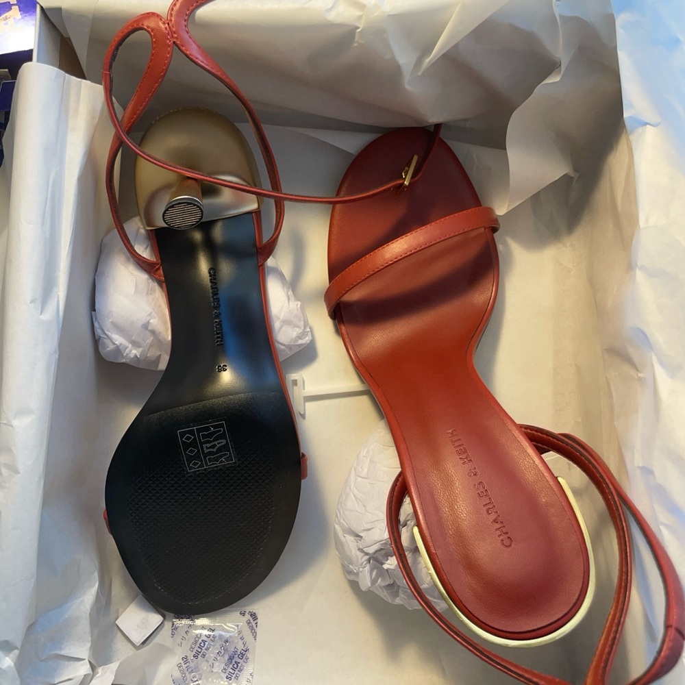 Charles & Keith Women's Red Sandals